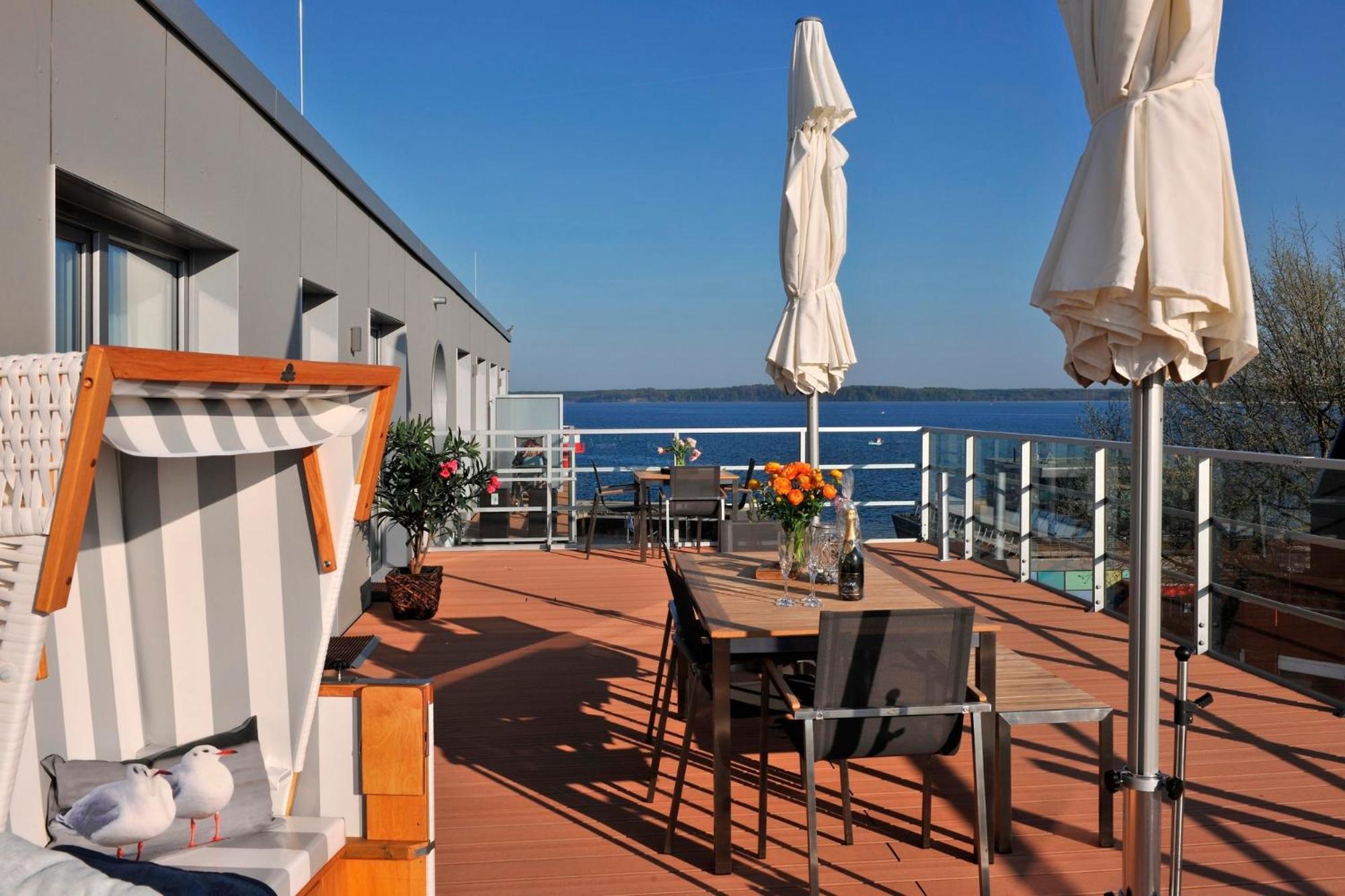 Apartment 37 "Sonnendeck", Blickrichtung Von Der Terrasse Auf Das Offenes Meer, Strand, Innenstadt 埃肯弗德 外观 照片