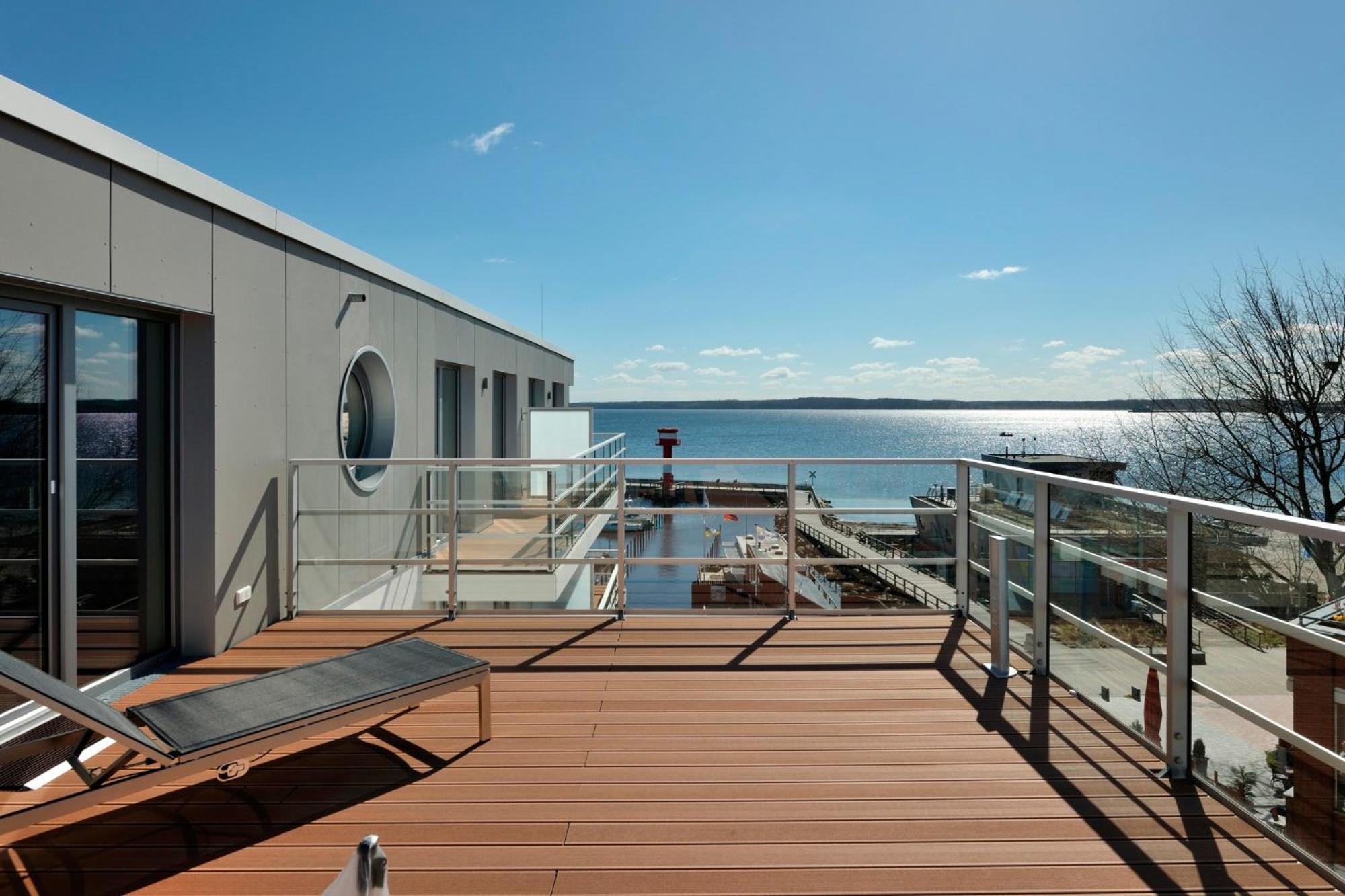 Apartment 37 "Sonnendeck", Blickrichtung Von Der Terrasse Auf Das Offenes Meer, Strand, Innenstadt 埃肯弗德 外观 照片